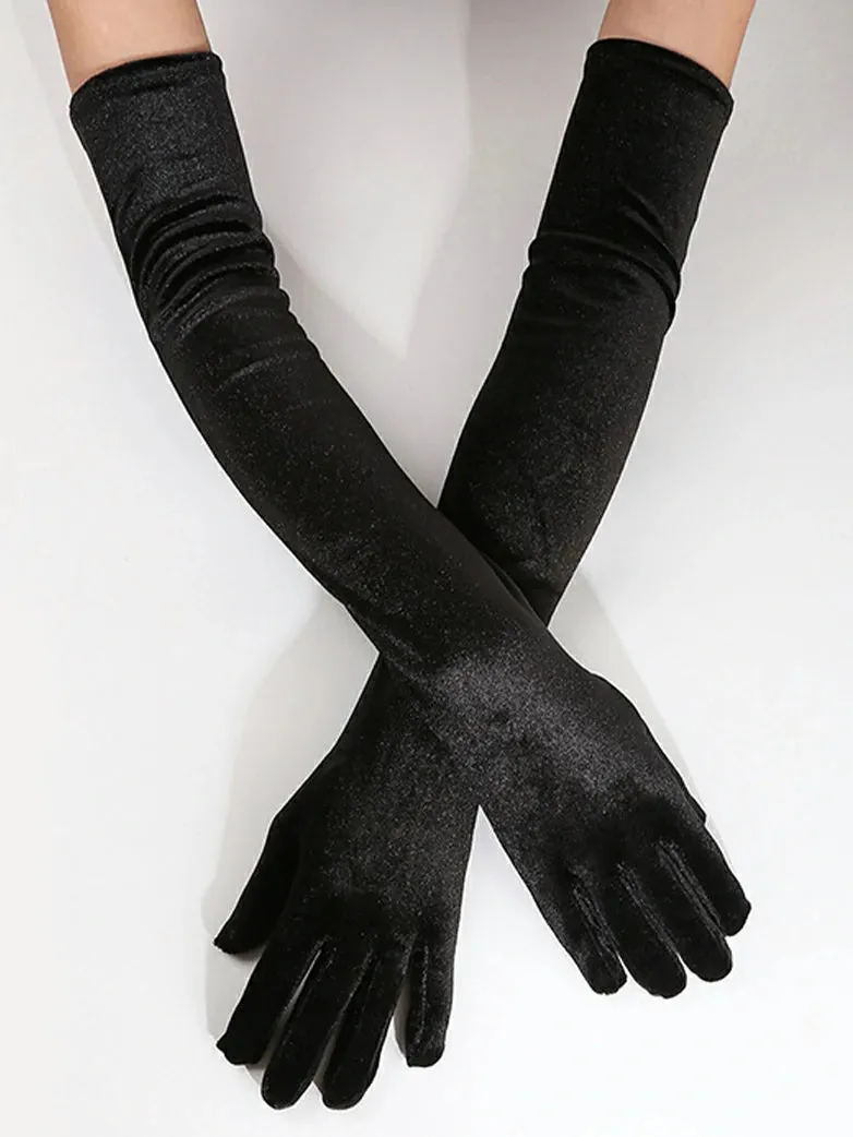 Velvet Gloves for Evening Gowns sold by Scarlet Darkness product image thumbnail 5