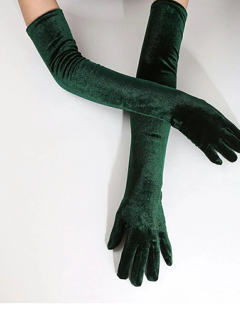 Velvet Gloves for Evening Gowns sold by Scarlet Darkness product image thumbnail 3