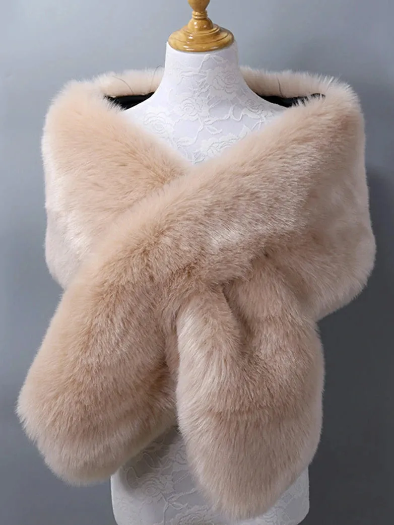 Winter Soft Faux Fur Thick Shawl/Coats for Women sold by Scarlet Darkness product image thumbnail 2
