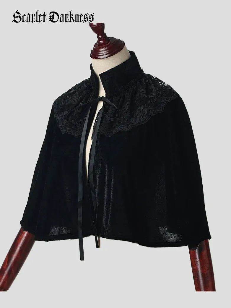 Women's Romantic Victorian Gothic Cape Cloak sold by Scarlet Darkness