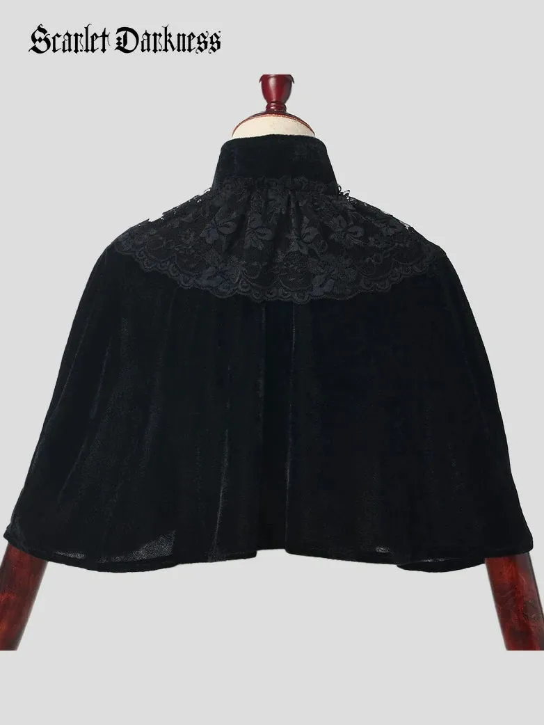 Women's Romantic Victorian Gothic Cape Cloak sold by Scarlet Darkness product image thumbnail 4