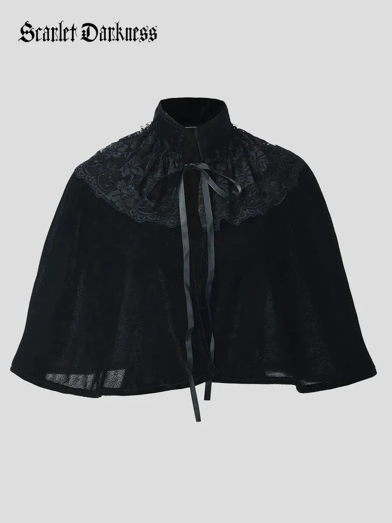 Women's Romantic Victorian Gothic Cape Cloak sold by Scarlet Darkness product image thumbnail 2