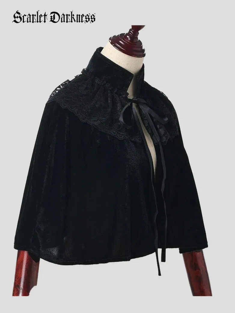Women's Romantic Victorian Gothic Cape Cloak sold by Scarlet Darkness product image thumbnail 3