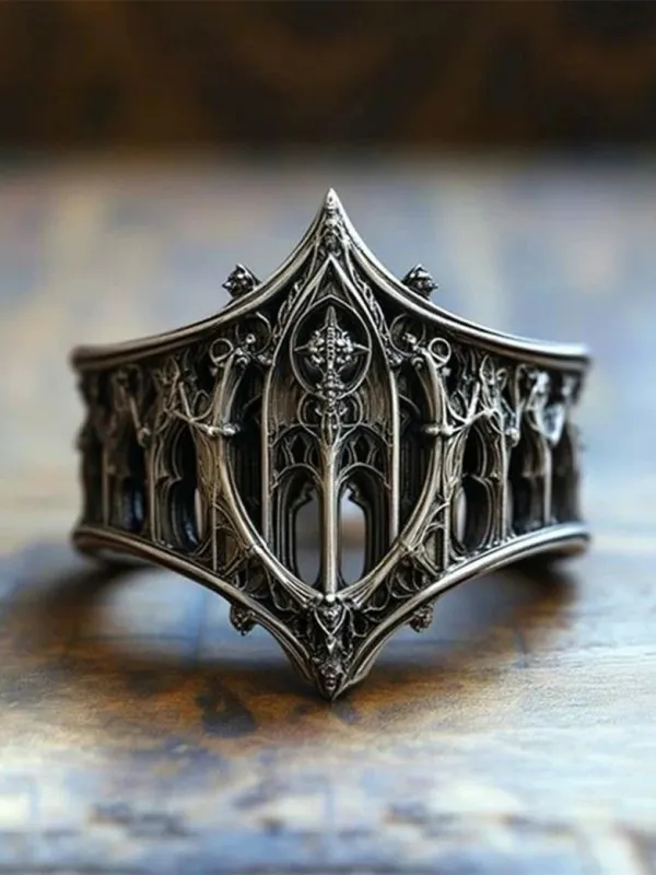 Medieval Castle Totem Ring made by Scarlet Darkness