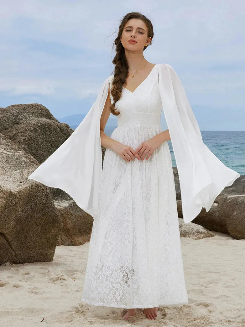 VIctoria Gothic Chiffon Lace Slit Sleeve Party Dress sold by Scarlet Darkness product image thumbnail 2