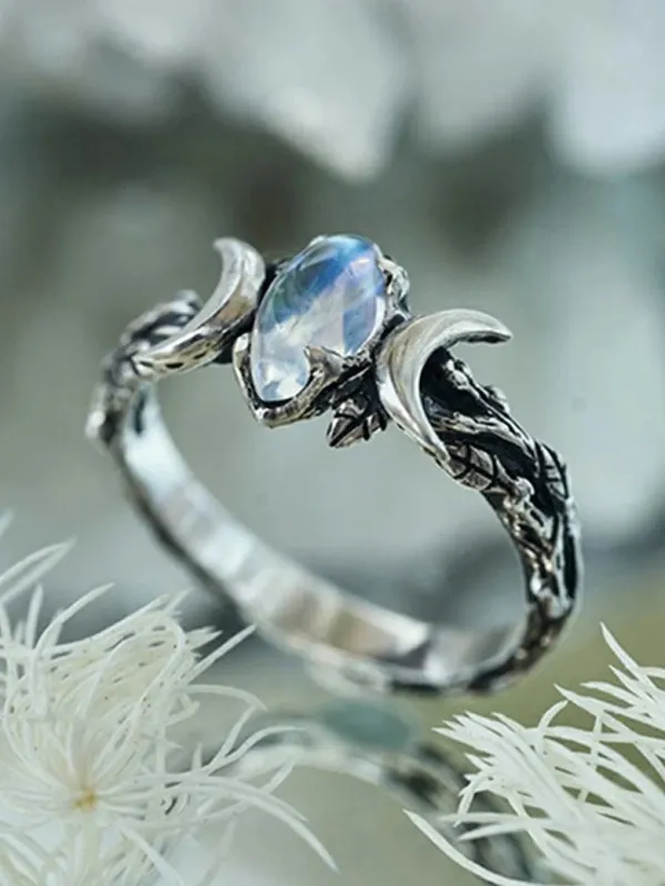 Renaissance Gemstone Open Ring made by Scarlet Darkness