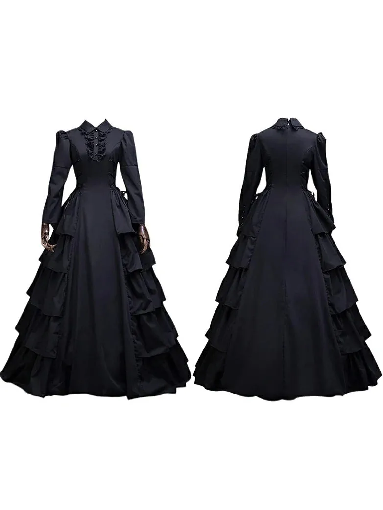 Victorian Gothic Multi-Layer Ball Gown sold by Scarlet Darkness product image thumbnail 5