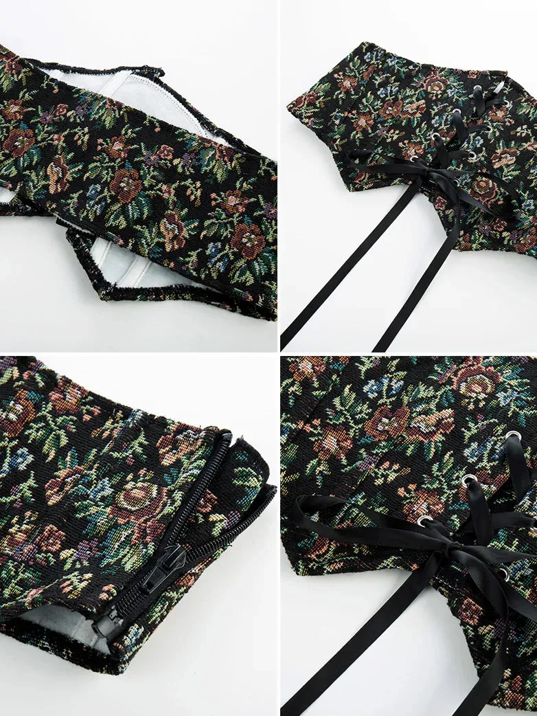 Body Shape Waist Corset Belt with 15 Bones and Lace-up sold by Scarlet Darkness product image thumbnail 5