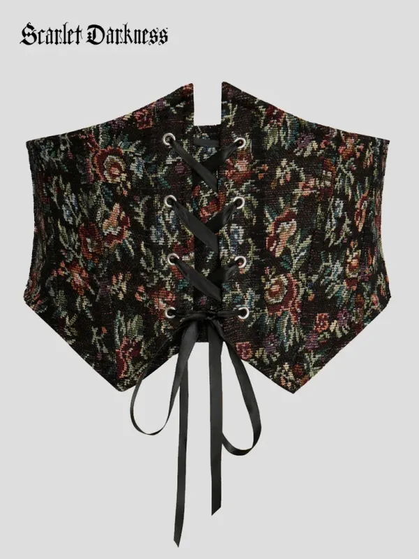 Body Shape Waist Corset Belt with 15 Bones and Lace-up made by Scarlet Darkness