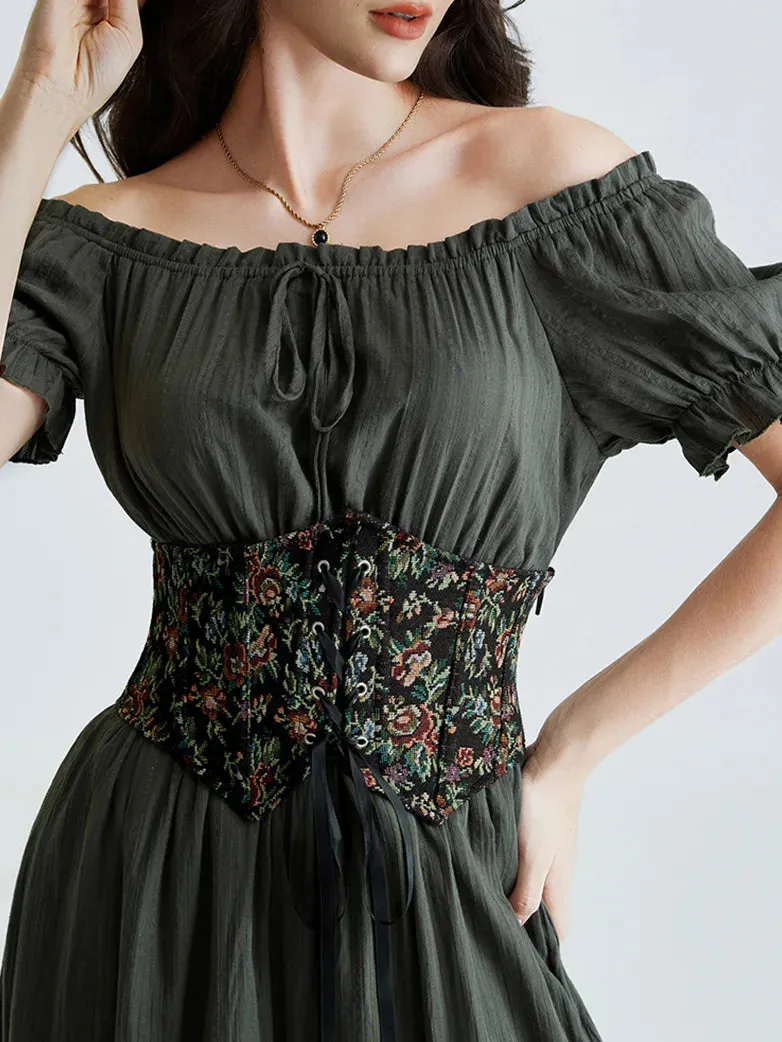 Body Shape Waist Corset Belt with 15 Bones and Lace-up sold by Scarlet Darkness product image thumbnail 2
