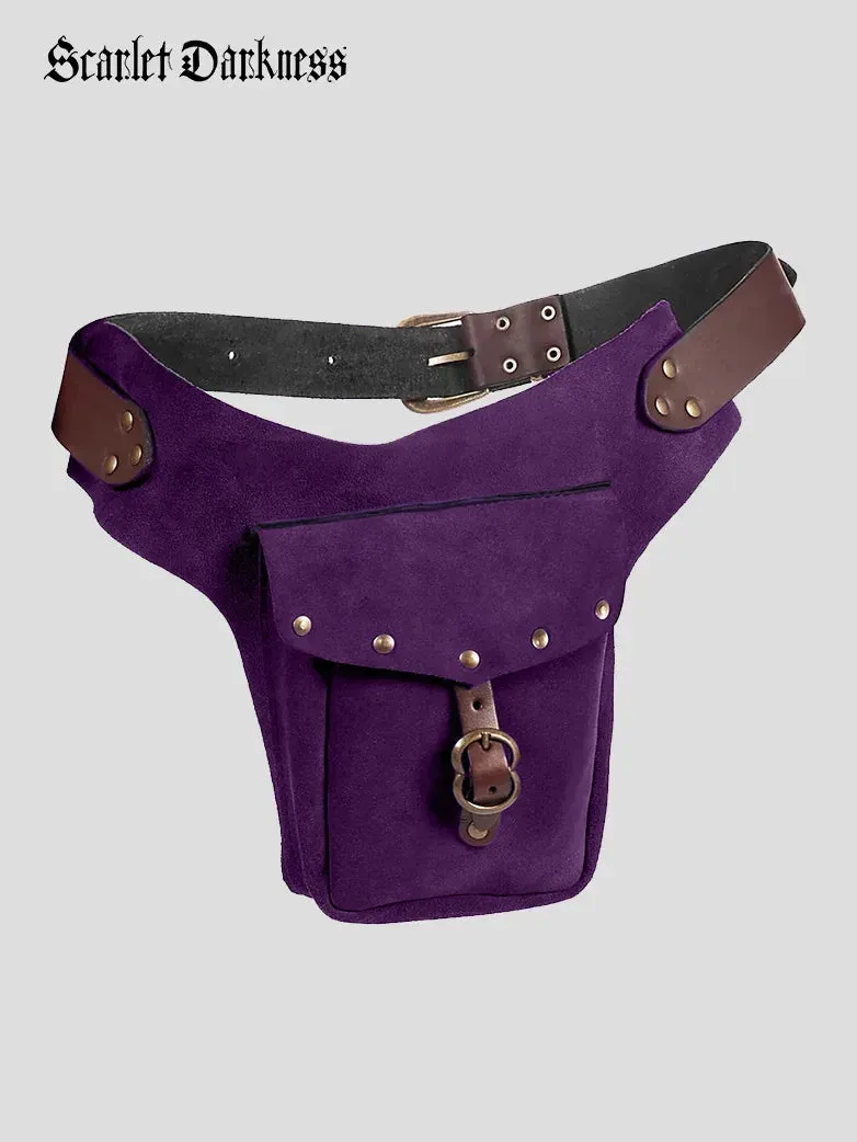 Medieval Studded Suede Waist Bag sold by Scarlet Darkness product image thumbnail 5