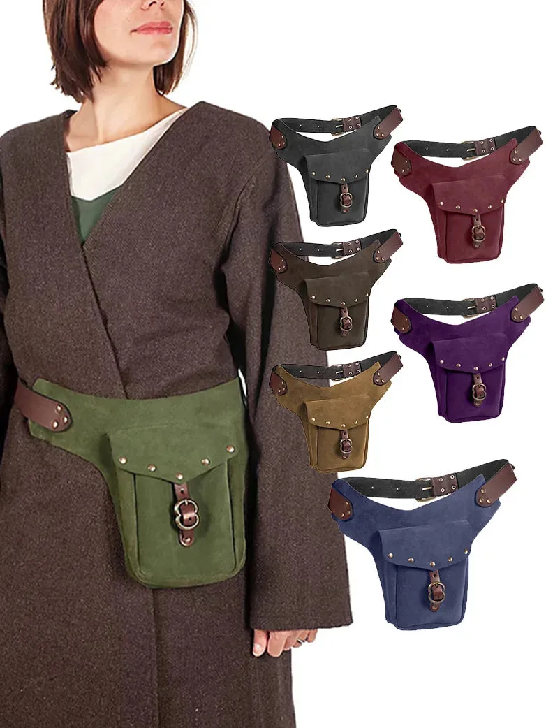 Medieval Studded Suede Waist Bag sold by Scarlet Darkness product image thumbnail 2