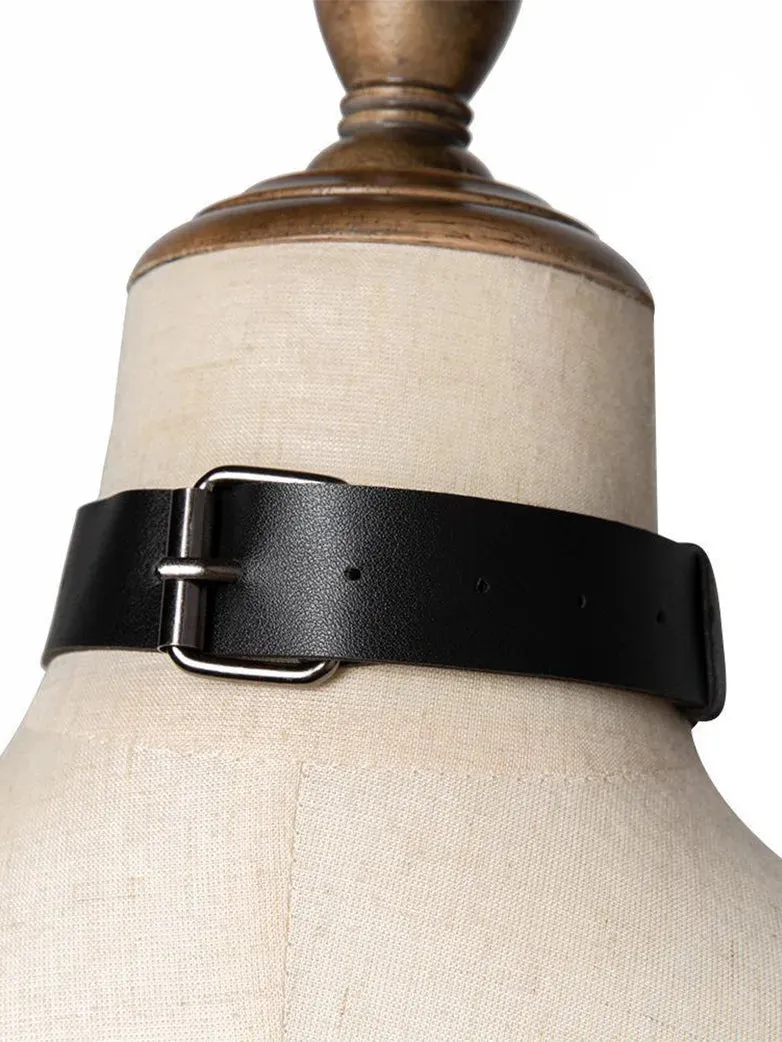 Punk Studded Choker Necklace sold by Scarlet Darkness product image thumbnail 3