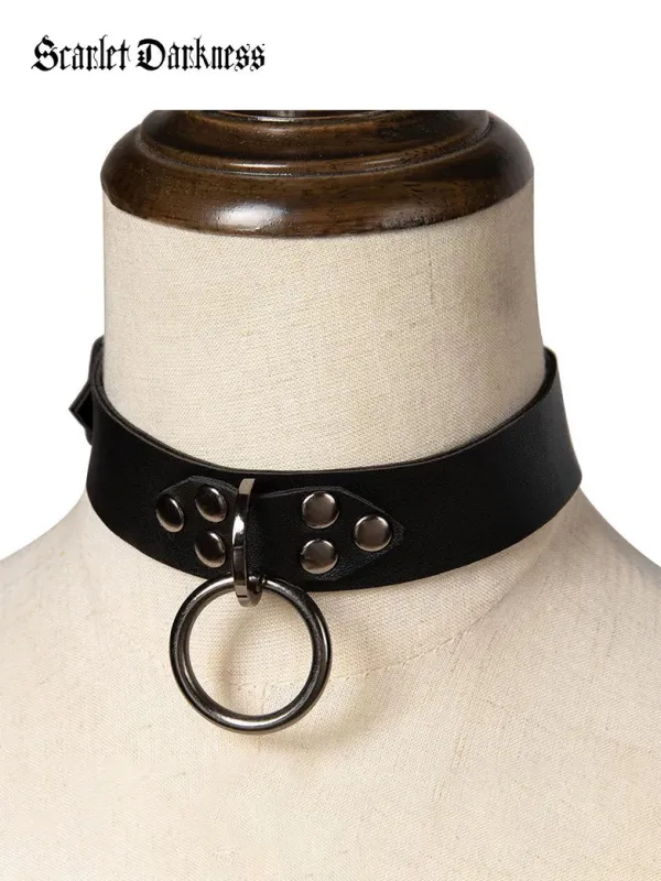 Punk Studded Choker Necklace made by Scarlet Darkness