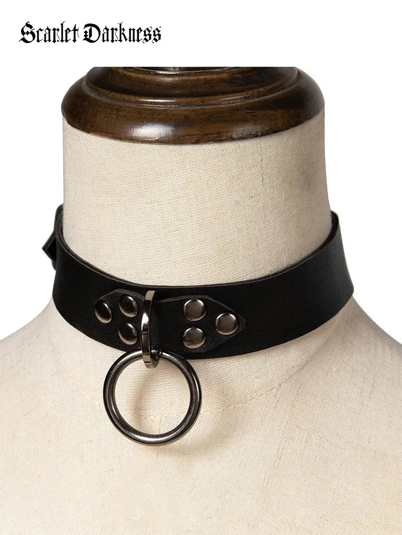 Punk Studded Choker Necklace sold by Scarlet Darkness