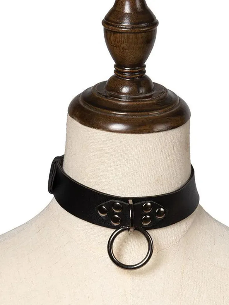 Punk Studded Choker Necklace sold by Scarlet Darkness product image thumbnail 2