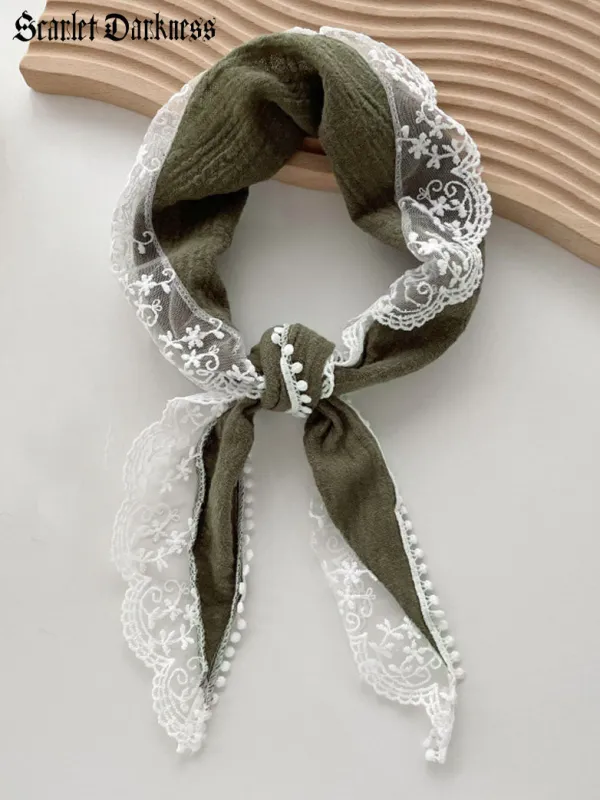 Cottagecore Cotton Scarf Turban made by Scarlet Darkness