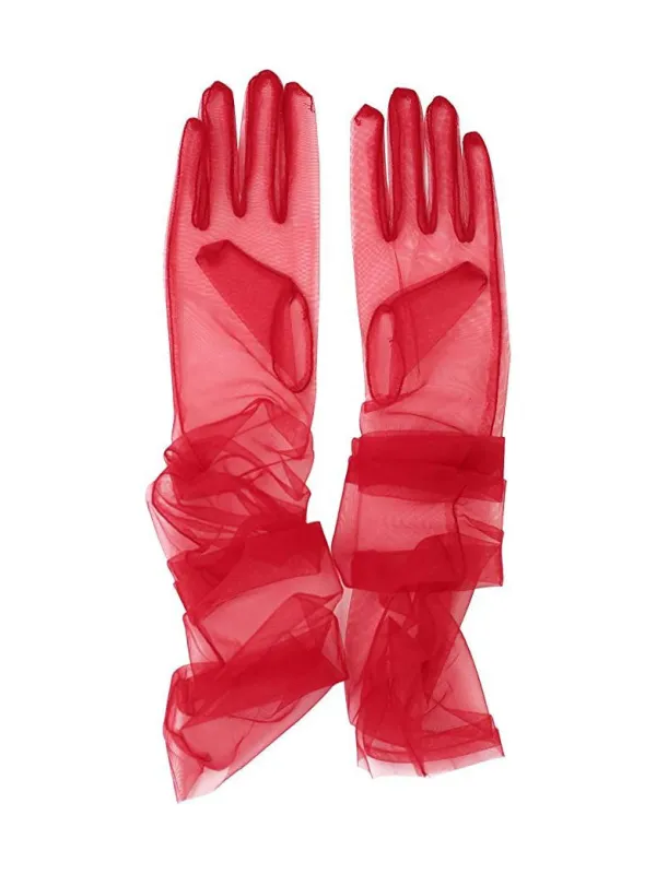 Victorian Lady Mesh Long Gloves made by Scarlet Darkness