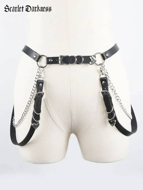 Gothic Punk Fashion Waist Chain made by Scarlet Darkness