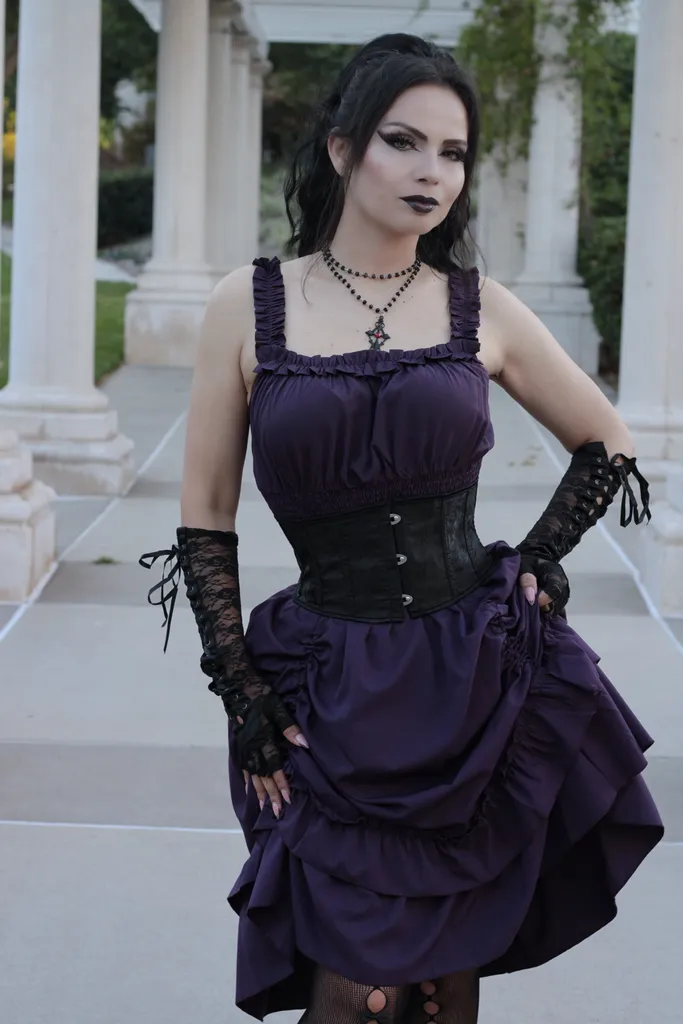 Gothic Vampire Fingerless Gloves sold by Scarlet Darkness product image thumbnail 2
