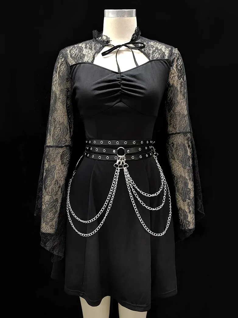 Gothic Fashion Leather Belt Chain sold by Scarlet Darkness product image thumbnail 3