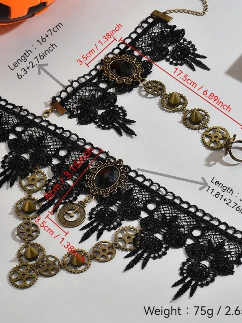 Gothic Vampire Gemstone Necklace sold by Scarlet Darkness product image thumbnail 5