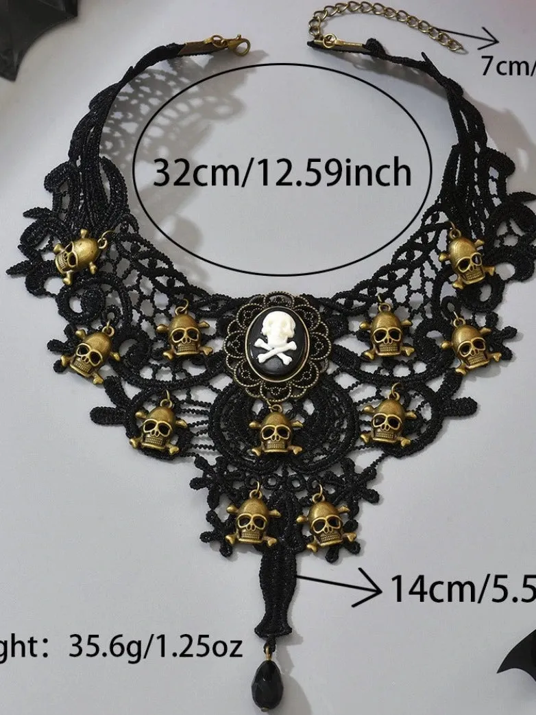 Gothic Vampire Gemstone Necklace sold by Scarlet Darkness product image thumbnail 4