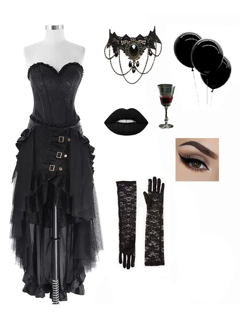 Gothic Vampire Gemstone Necklace sold by Scarlet Darkness product image thumbnail 3