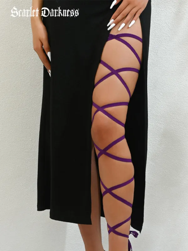 Gothic Legs Harness Strap made by Scarlet Darkness