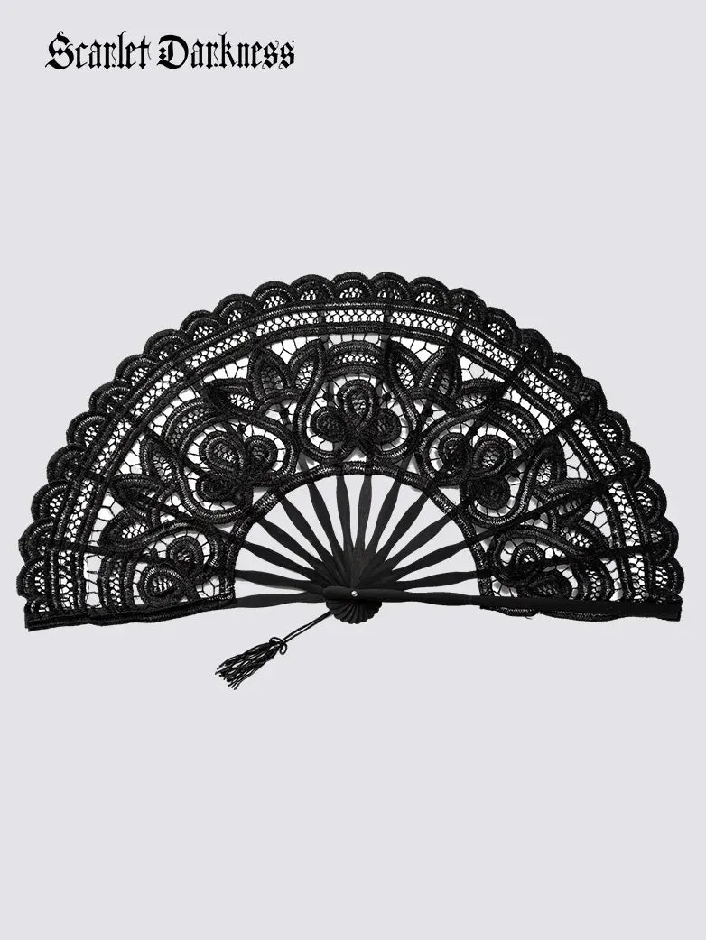 Victorian Gothic Folding Fan sold by Scarlet Darkness