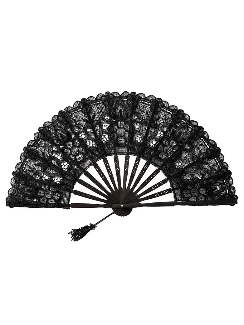 Victorian Gothic Folding Fan sold by Scarlet Darkness product image thumbnail 2