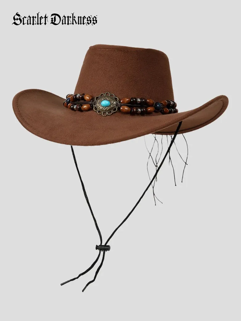 Cowboy Western Leather Hat sold by Scarlet Darkness