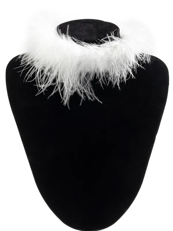 Gothic Party Feather Collar made by Scarlet Darkness