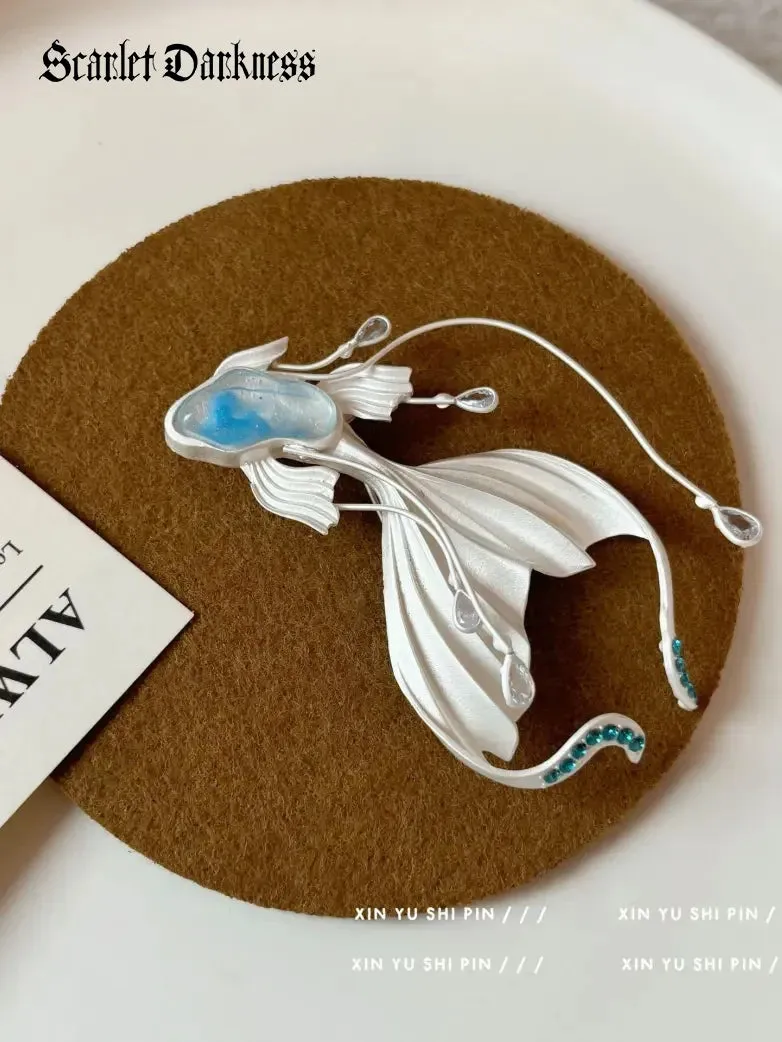 Renaissance Fairy Goldfish Brooch sold by Scarlet Darkness product image thumbnail 4