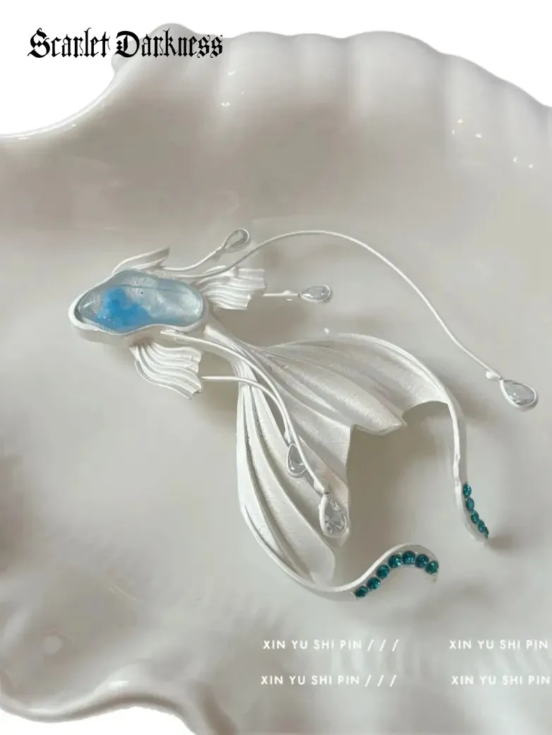 Renaissance Fairy Goldfish Brooch sold by Scarlet Darkness product image thumbnail 3