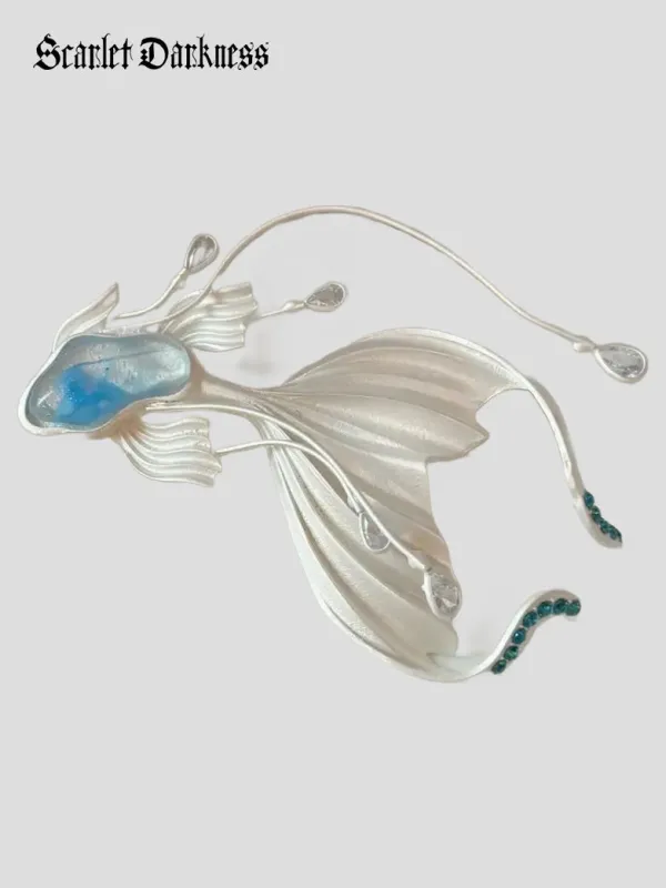 Renaissance Fairy Goldfish Brooch made by Scarlet Darkness