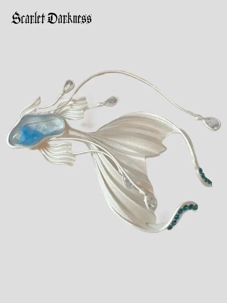 Renaissance Fairy Goldfish Brooch sold by Scarlet Darkness