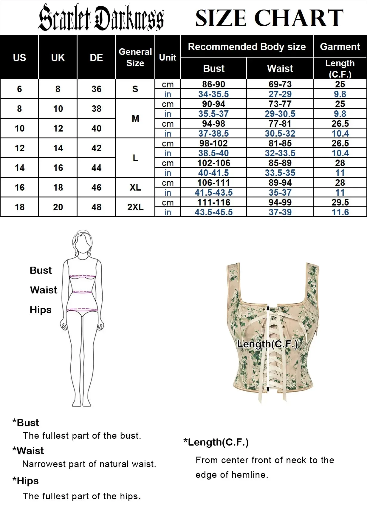Women’s Renaissance Cottage Botanical Rebirth Corset Top sold by Scarlet Darkness product image thumbnail 3