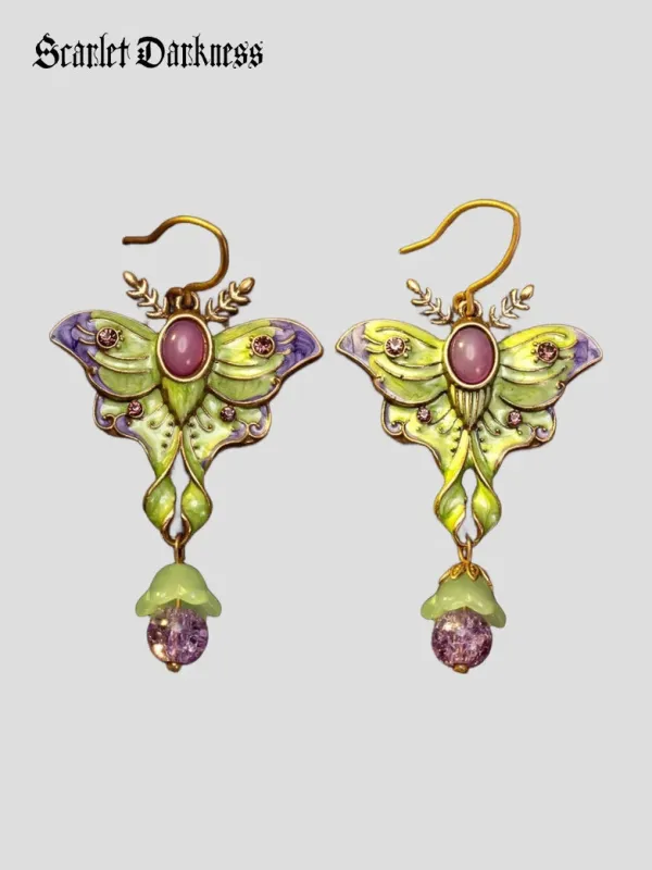 Pastoral Butterfly Earrings made by Scarlet Darkness