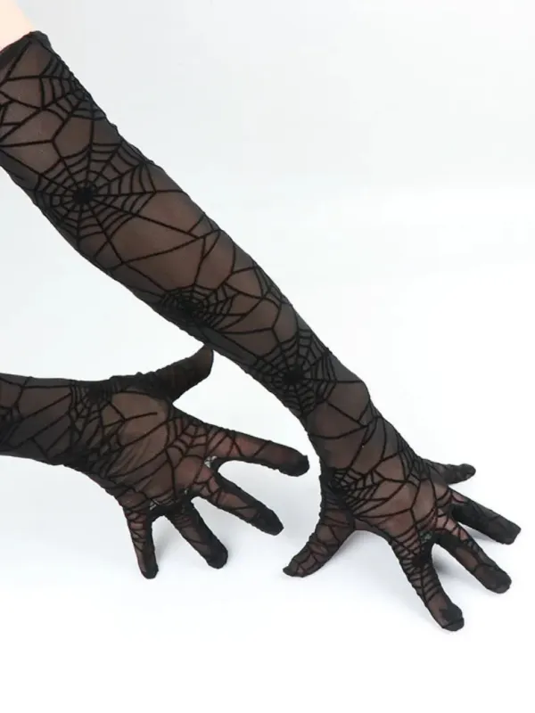 Gothic Halloween Witch Spider Gloves made by Scarlet Darkness