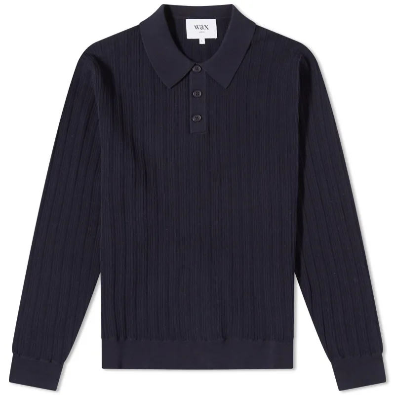 Wax London Oban Vertical Knit Polo sold by End
