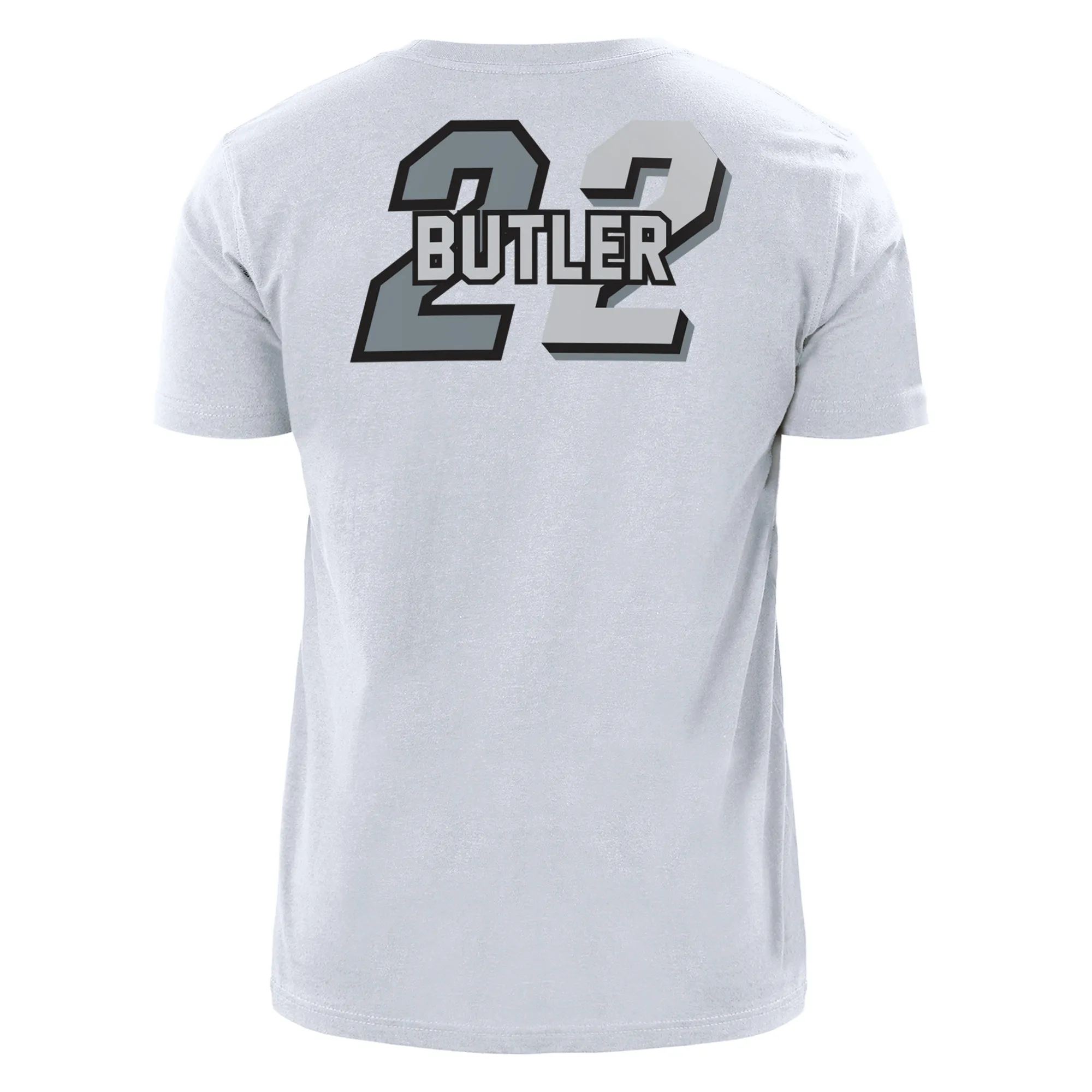 Jimmy Butler New Era Miami HEAT Mashup Name & Number White Tee sold by Miami Heat Store