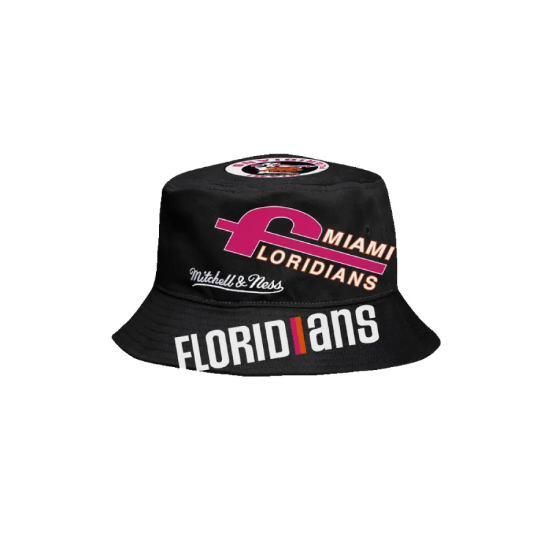 Mitchell and Ness Miami Floridians Bucket Hat sold by Miami Heat Store