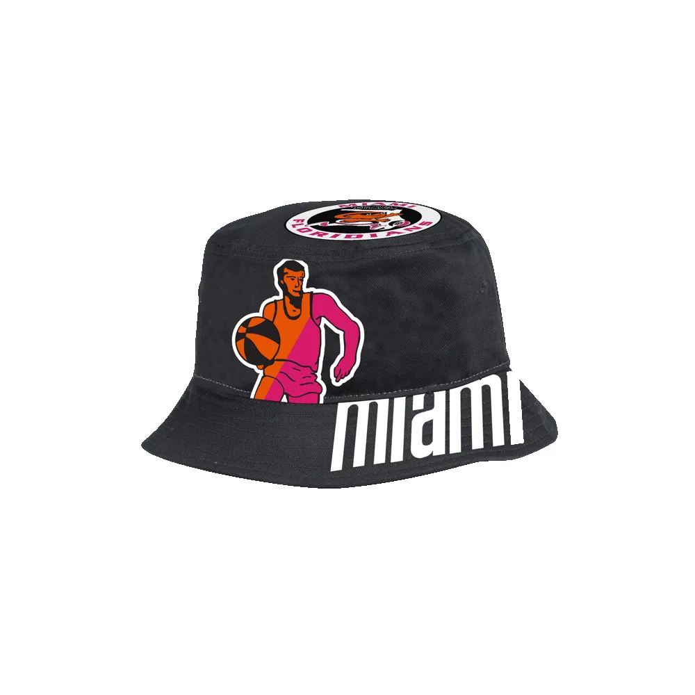 Mitchell and Ness Miami Floridians Bucket Hat sold by Miami Heat Store product image thumbnail 2