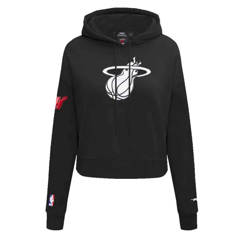 Pro Standard HEAT Culture Women's Cropped Hoodie sold by Miami Heat Store