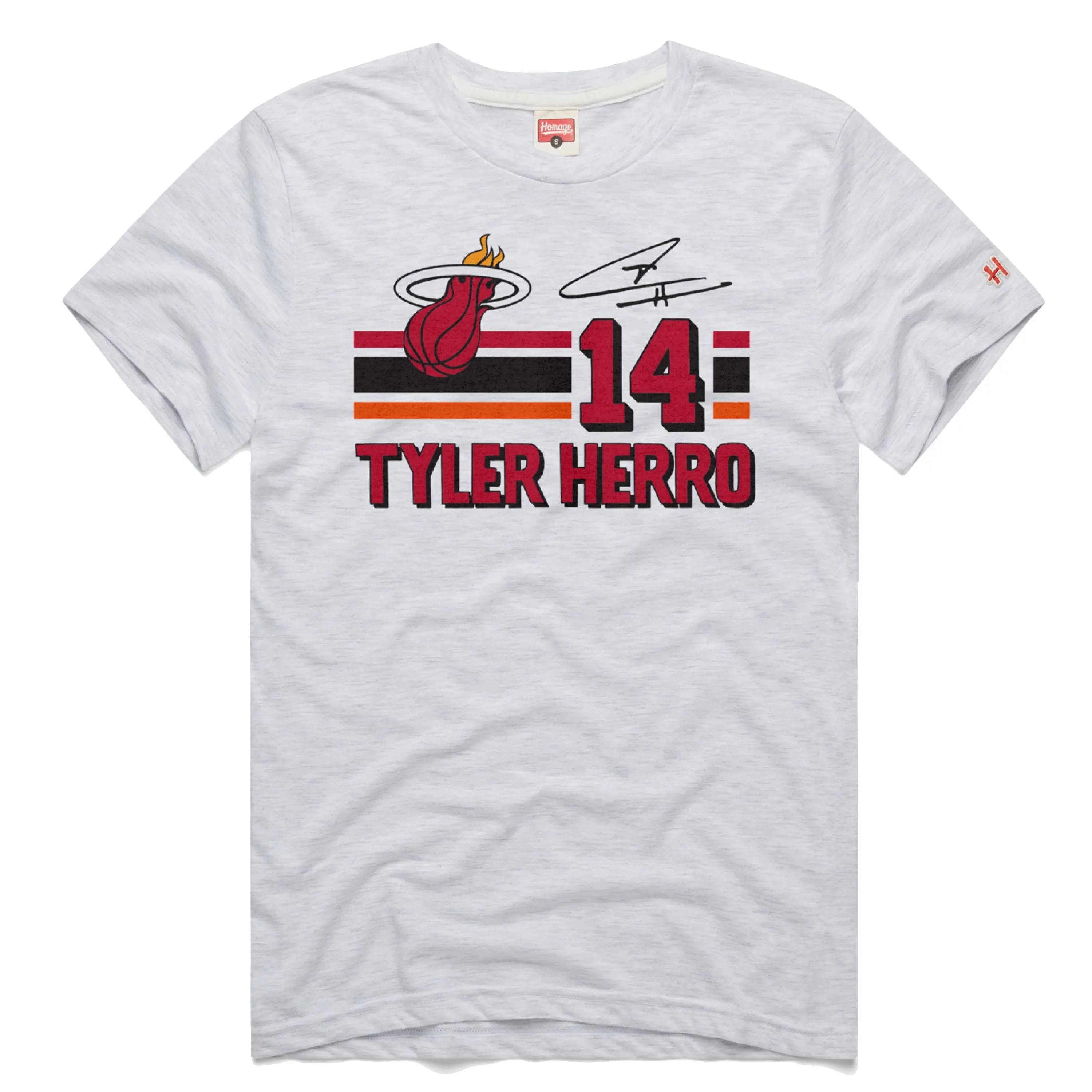 Tyler Herro Homage Classic Edition Tee sold by Miami Heat Store