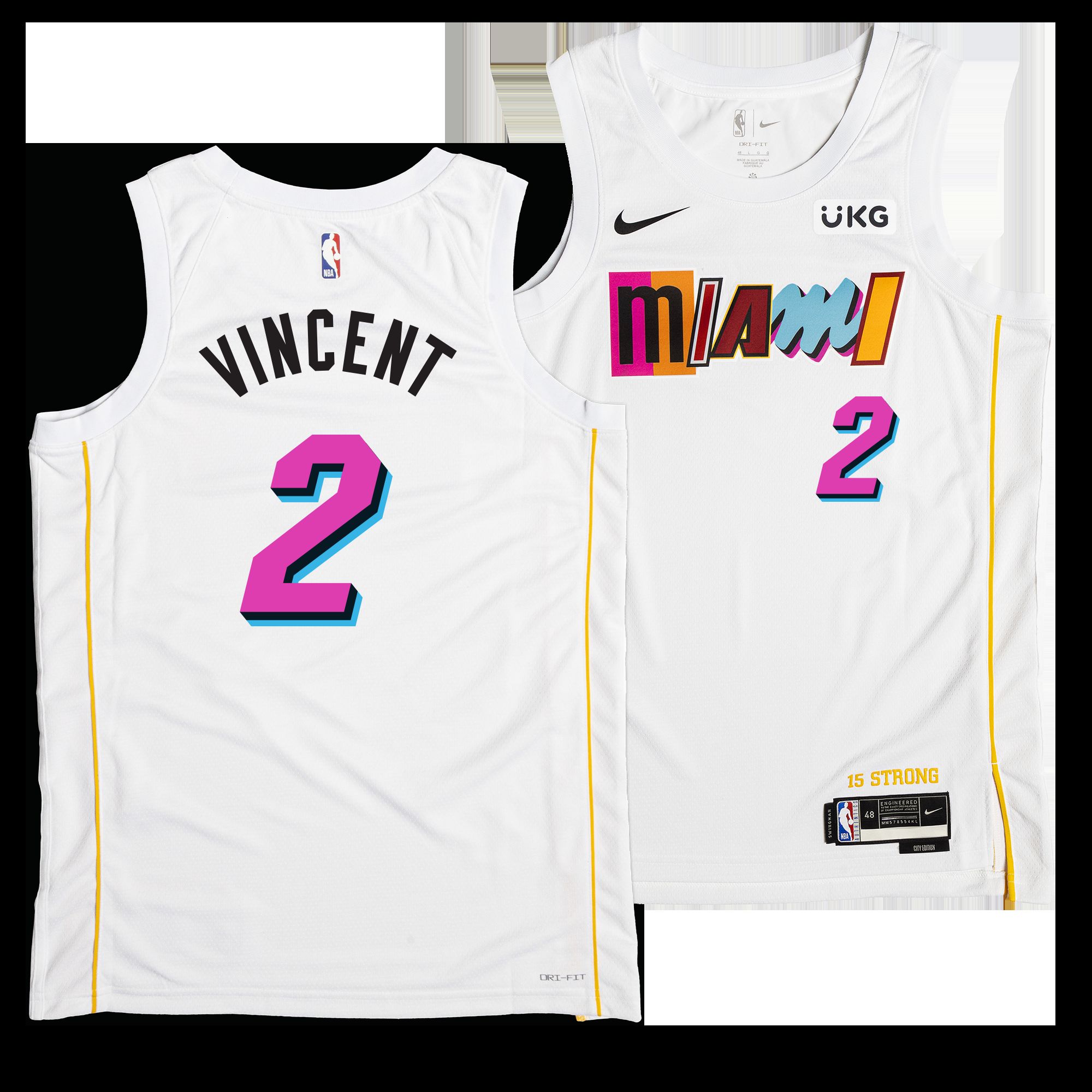 Gabe Vincent Nike Miami Mashup Vol. 2 Swingman Jersey - Player's Choice sold by Miami Heat Store