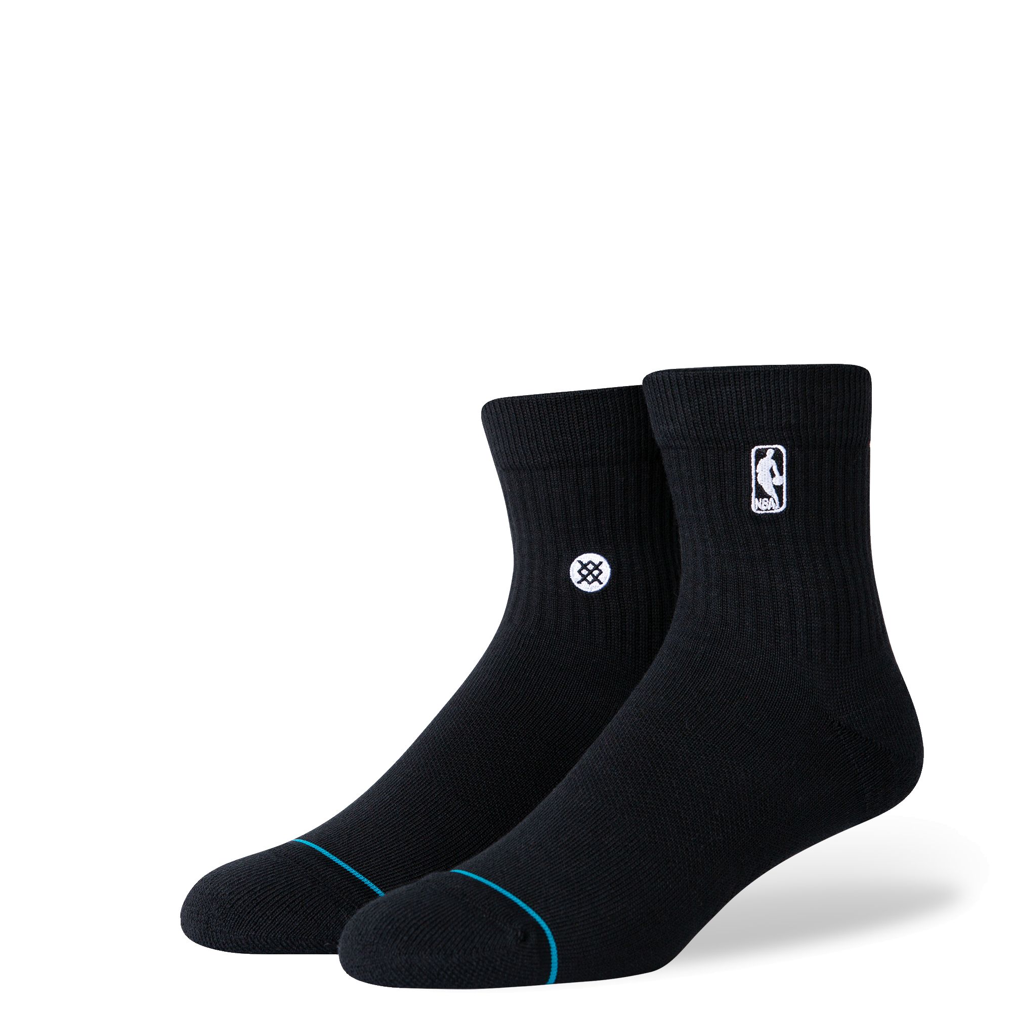 Stance NBA Logoman Black Quarter Socks sold by Miami Heat Store