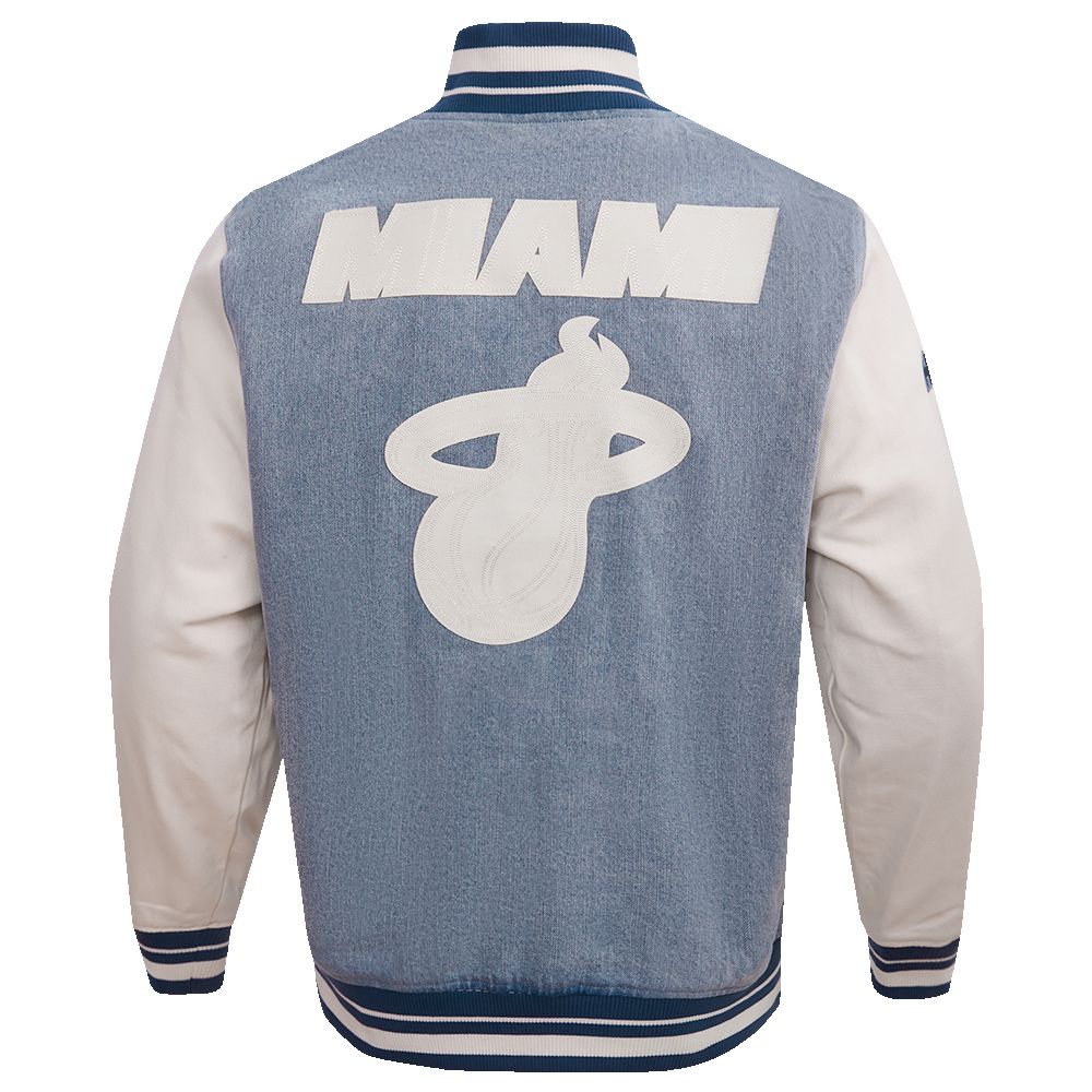 Pro Standard Miami HEAT Denim Varsity Jacket sold by Miami Heat Store product image thumbnail 2