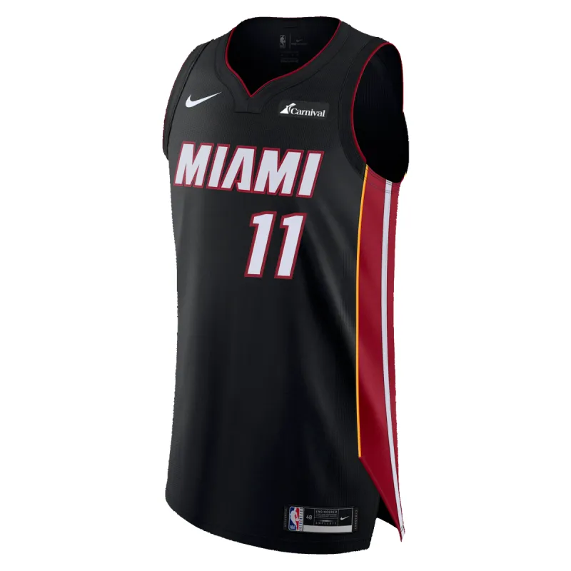 Jaime Jaquez Jr. Nike Icon Black Authentic Jersey sold by Miami Heat Store